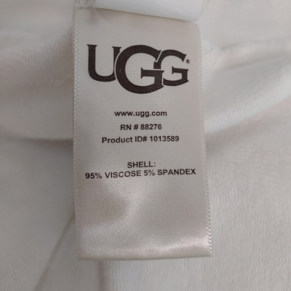 UGG Australia Robe Womens White Ivory Spa Bath Home Soft Cozy Oversized XS/S - Picture 8 of 8